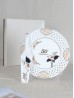 50th Anniversary Cake Plate w/ Server (French) With Gift Box